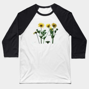 Wild Sunflowers Baseball T-Shirt